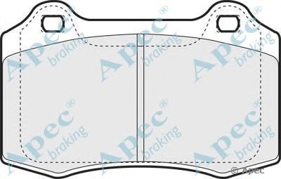 APEC BRAKING pad1271 -  Комплект тормозных колодок, дисковый тормоз